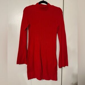 Red Sweater Dress
